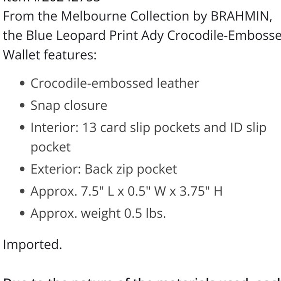 💋 BRAHMIN 2 SET MATCHING DESIGNER MELBOURNE DUXBURY PURSE BAG + WALLET NWT - Picture 9 of 12